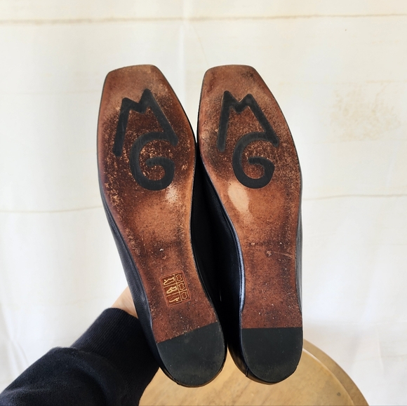 M. Gemi The Danza Black Leather Ballet Flats - Picture 11 of 13